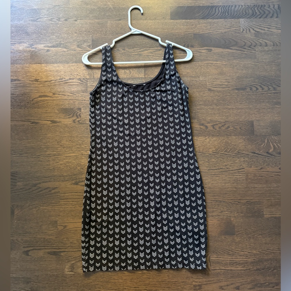 Black and White Patterned Dress